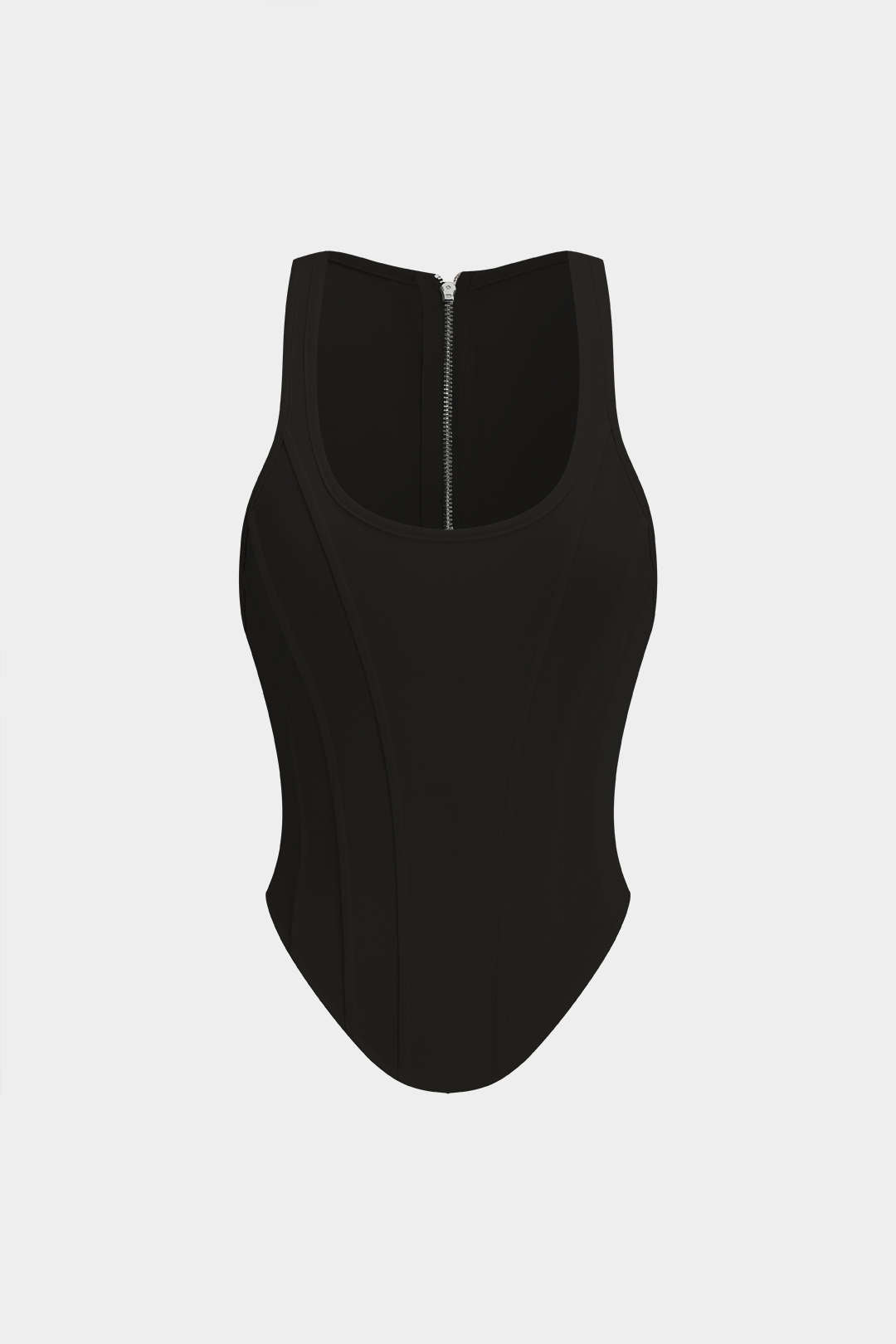 Elevated Semi-Sheer `Corset Top