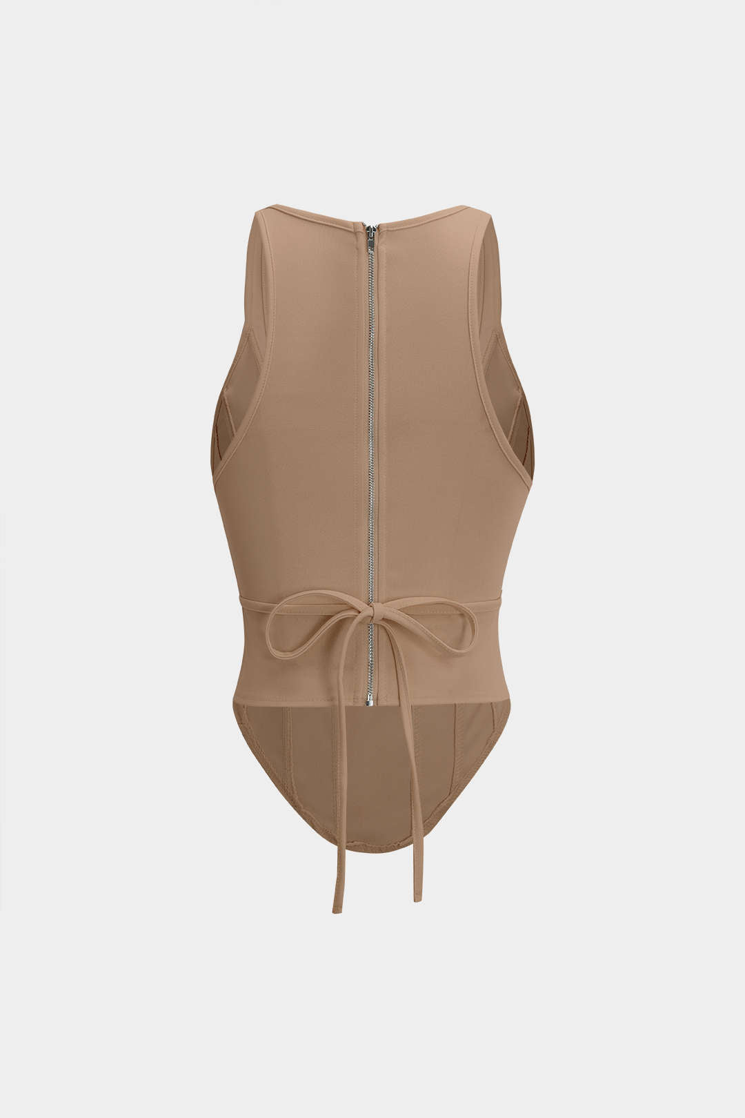Elevated Semi-Sheer `Corset Top
