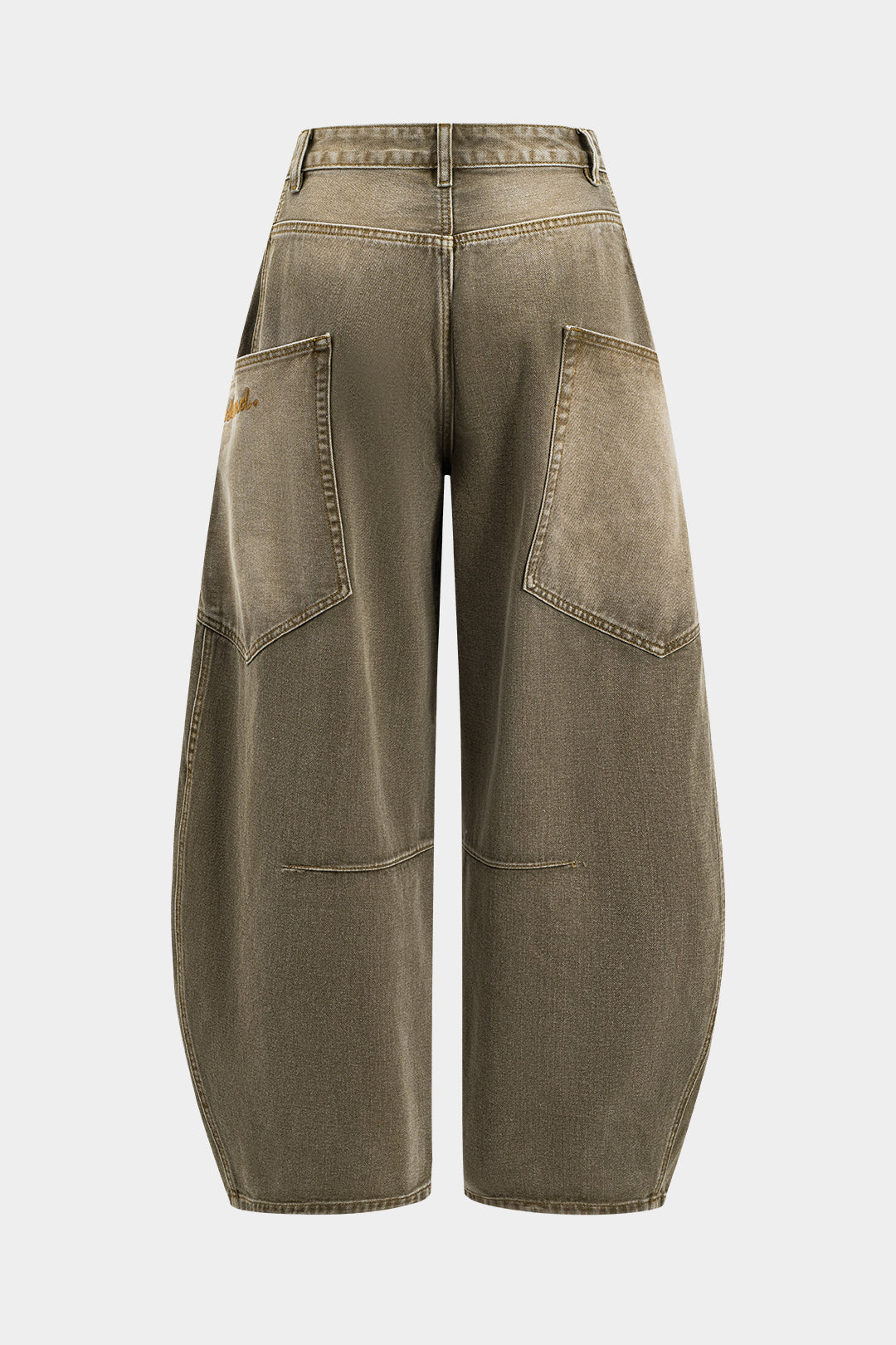 Vintage-Inspired Wide Leg Distressed Denim