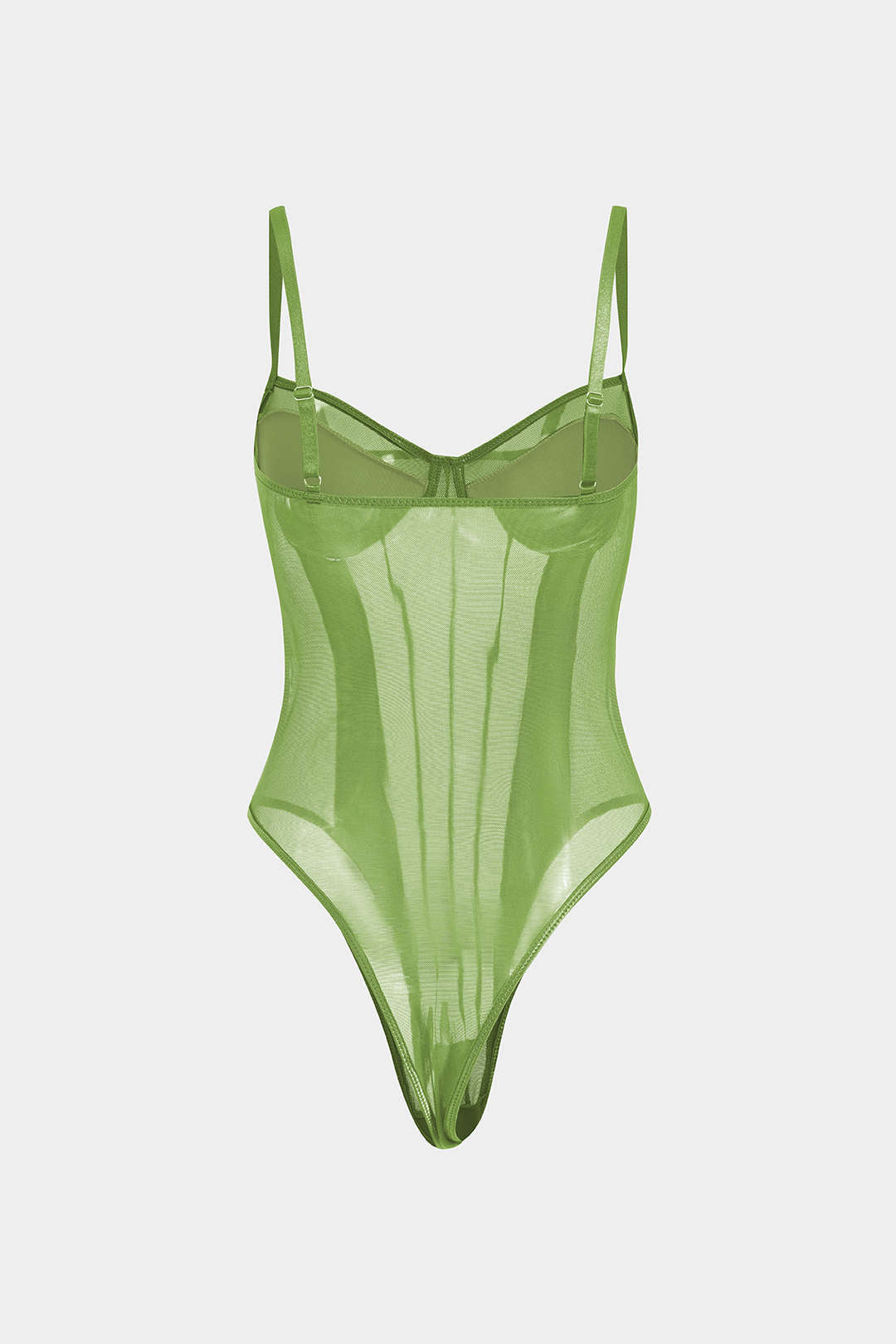 Olivia -Sheer Corset Bodysuit