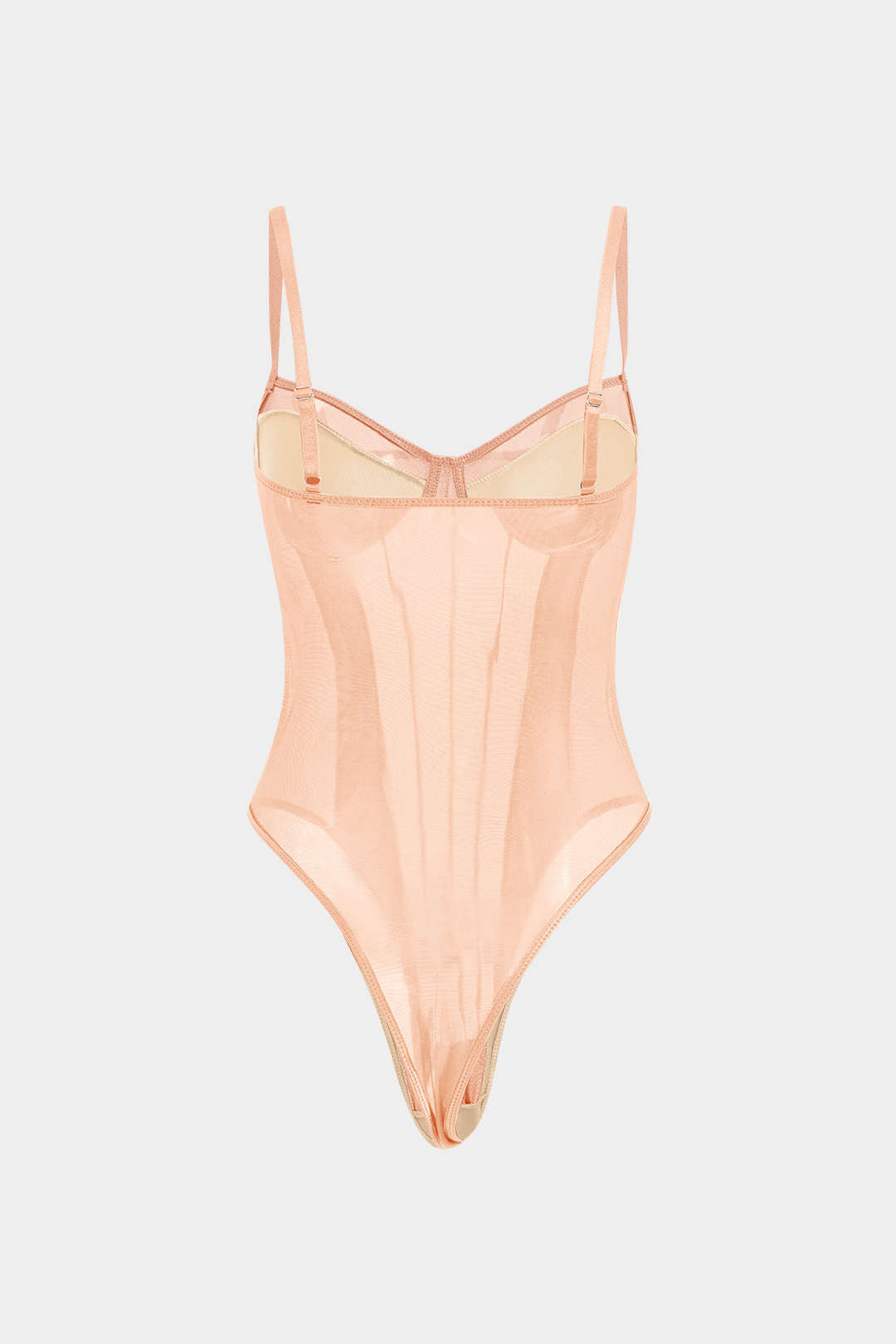 Olivia -Sheer Corset Bodysuit