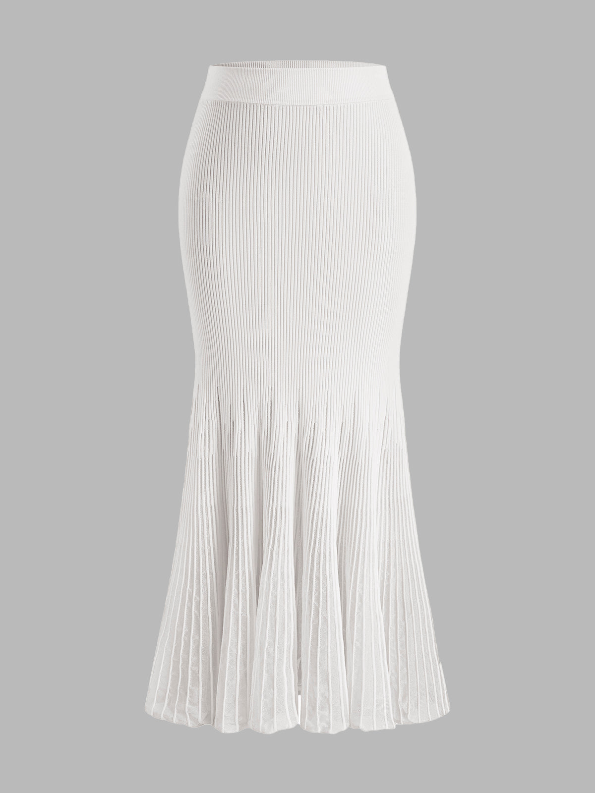 Dana-Pleated Skirt with Mesh Panel Detail