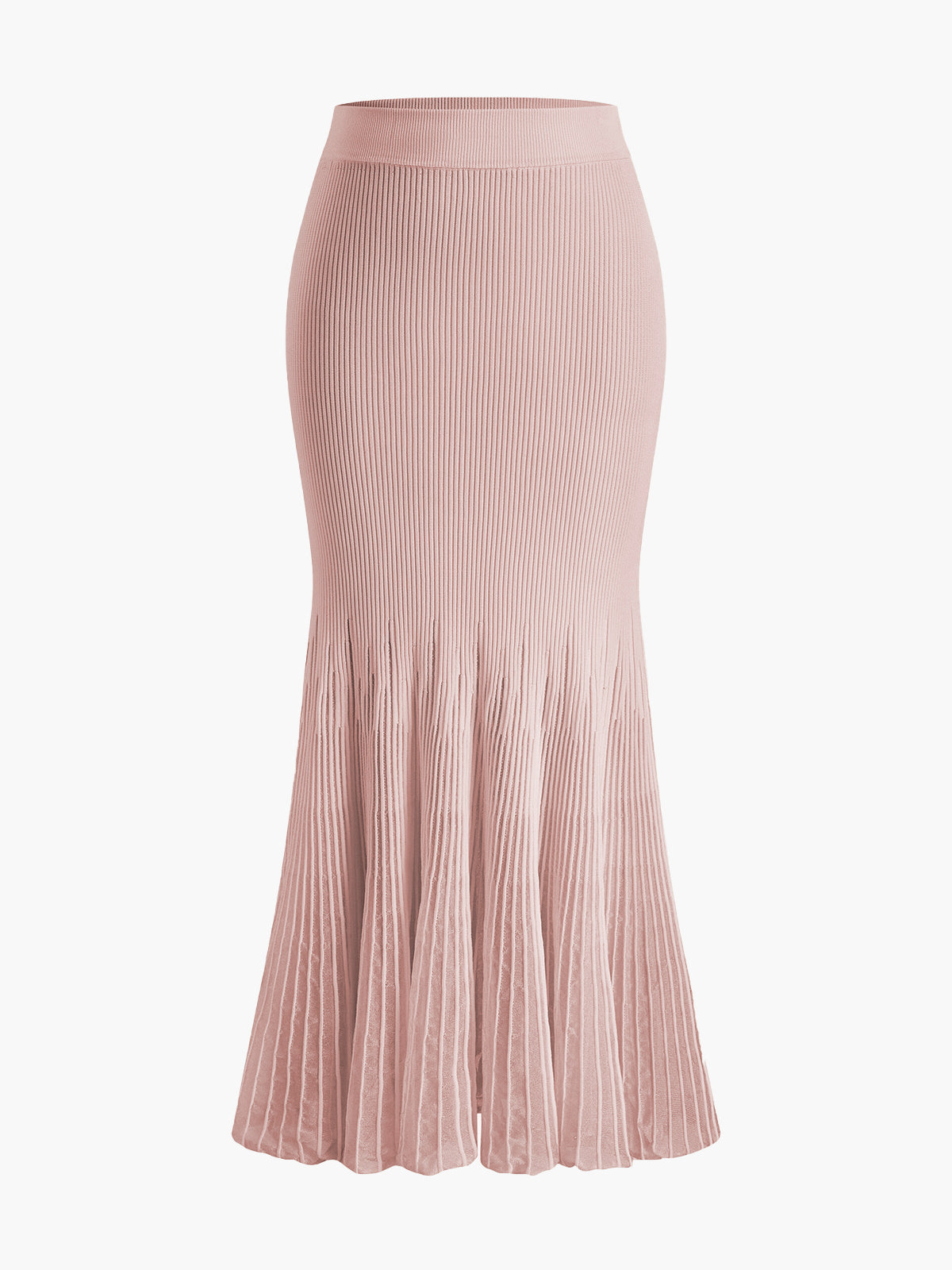 Dana-Pleated Skirt with Mesh Panel Detail