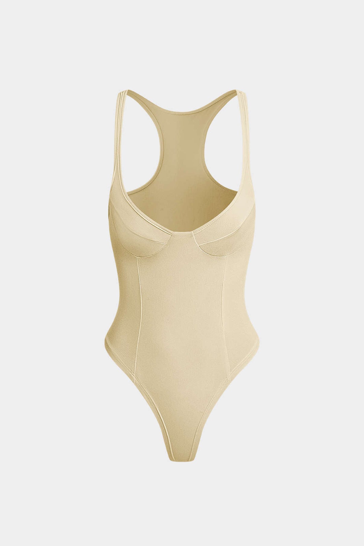 Jessy - Essential Deep V-Neck Bustier Bodysuit