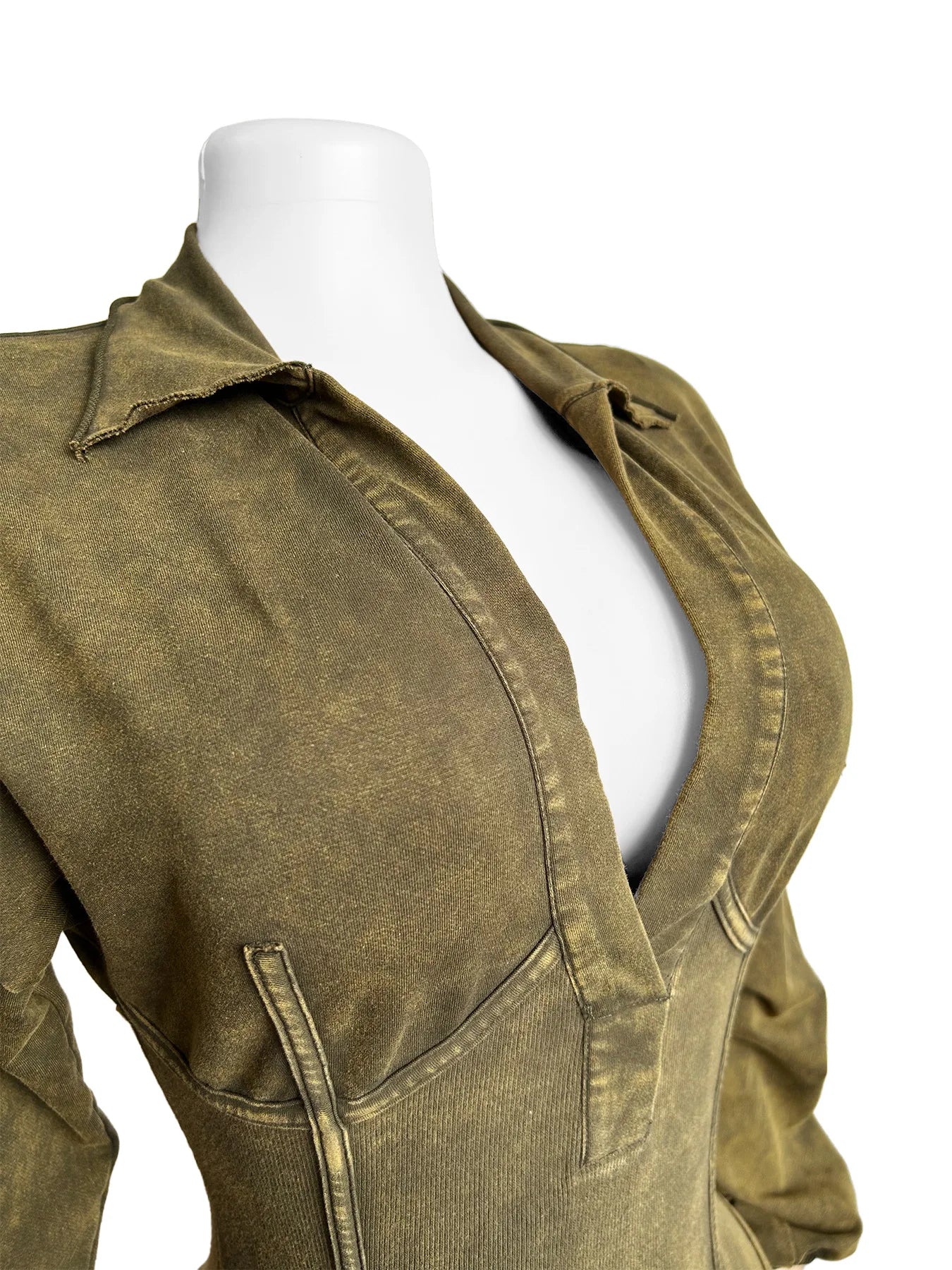 Vintage Puff Sleeve Knit Jumpsuit