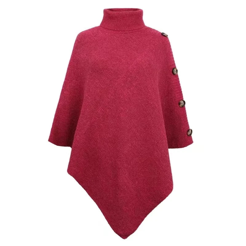Vivian- Oversized Kinitted Ponchos Pullover