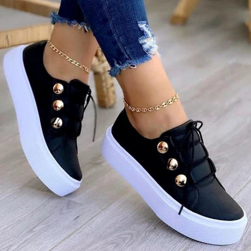 Casual Flat Lace Up Tennis Shoes