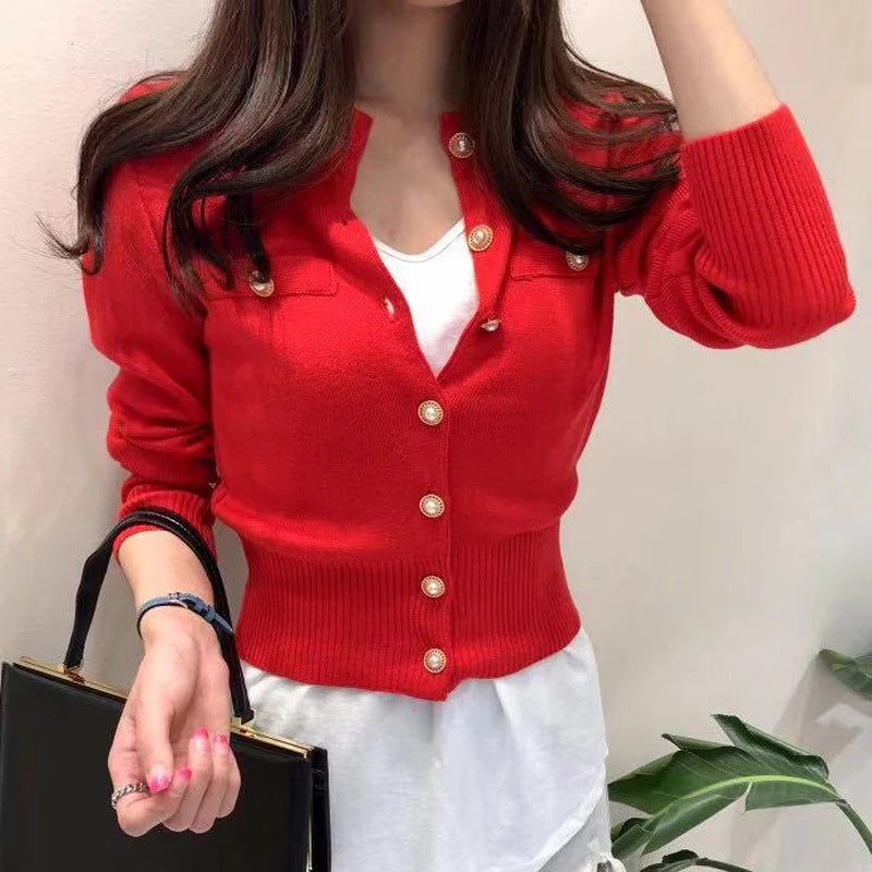 Elena - Long Sleeve Knitted Cardigan