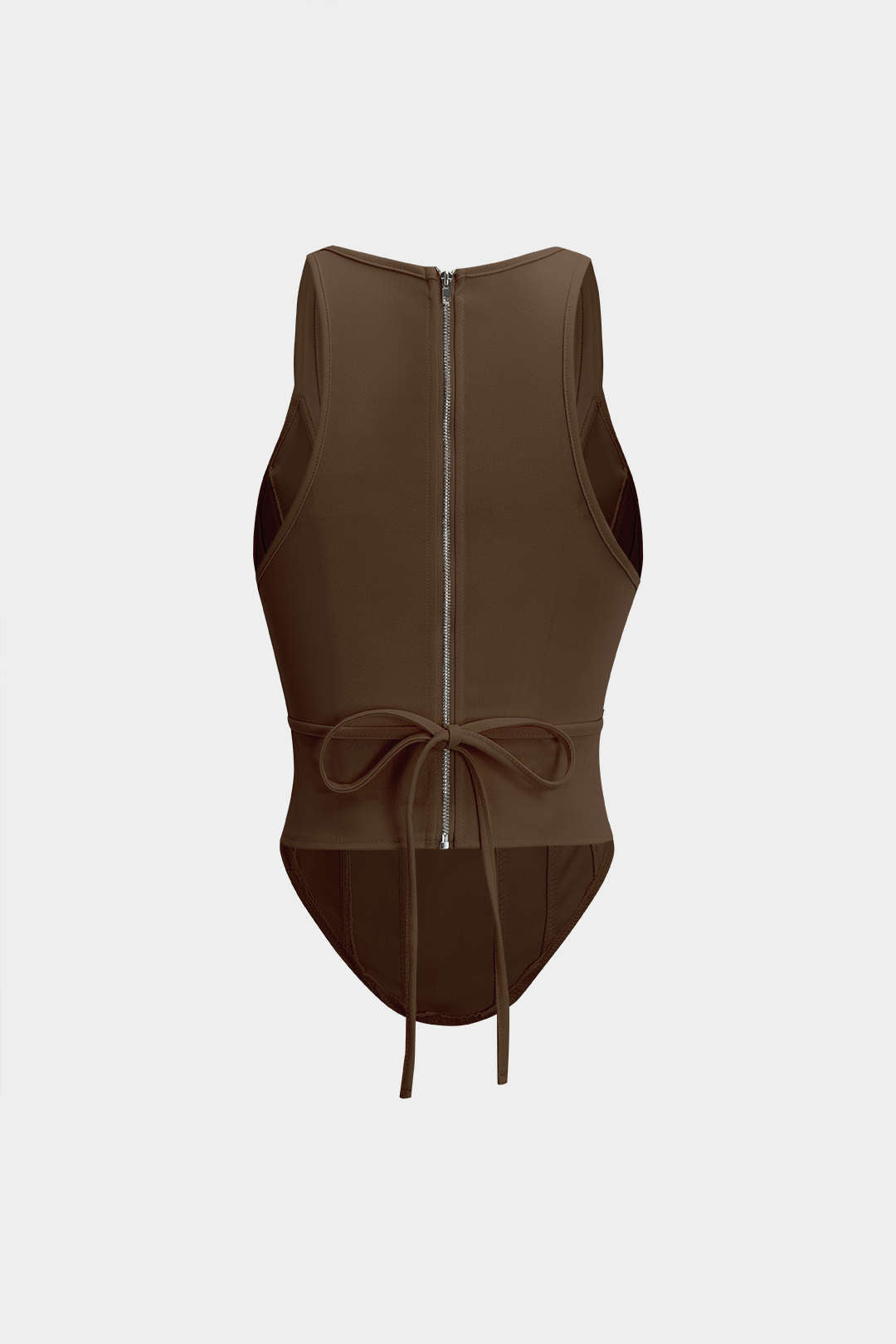 Elevated Semi-Sheer `Corset Top