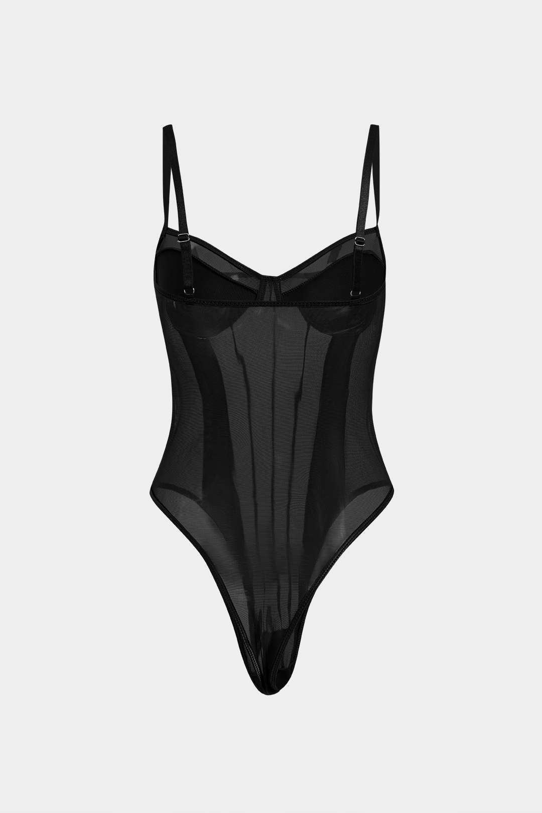 Olivia -Sheer Corset Bodysuit