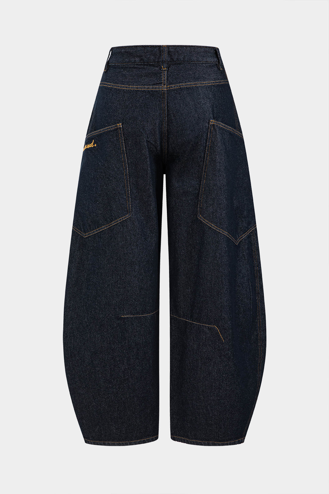 Vintage-Inspired Wide Leg Distressed Denim