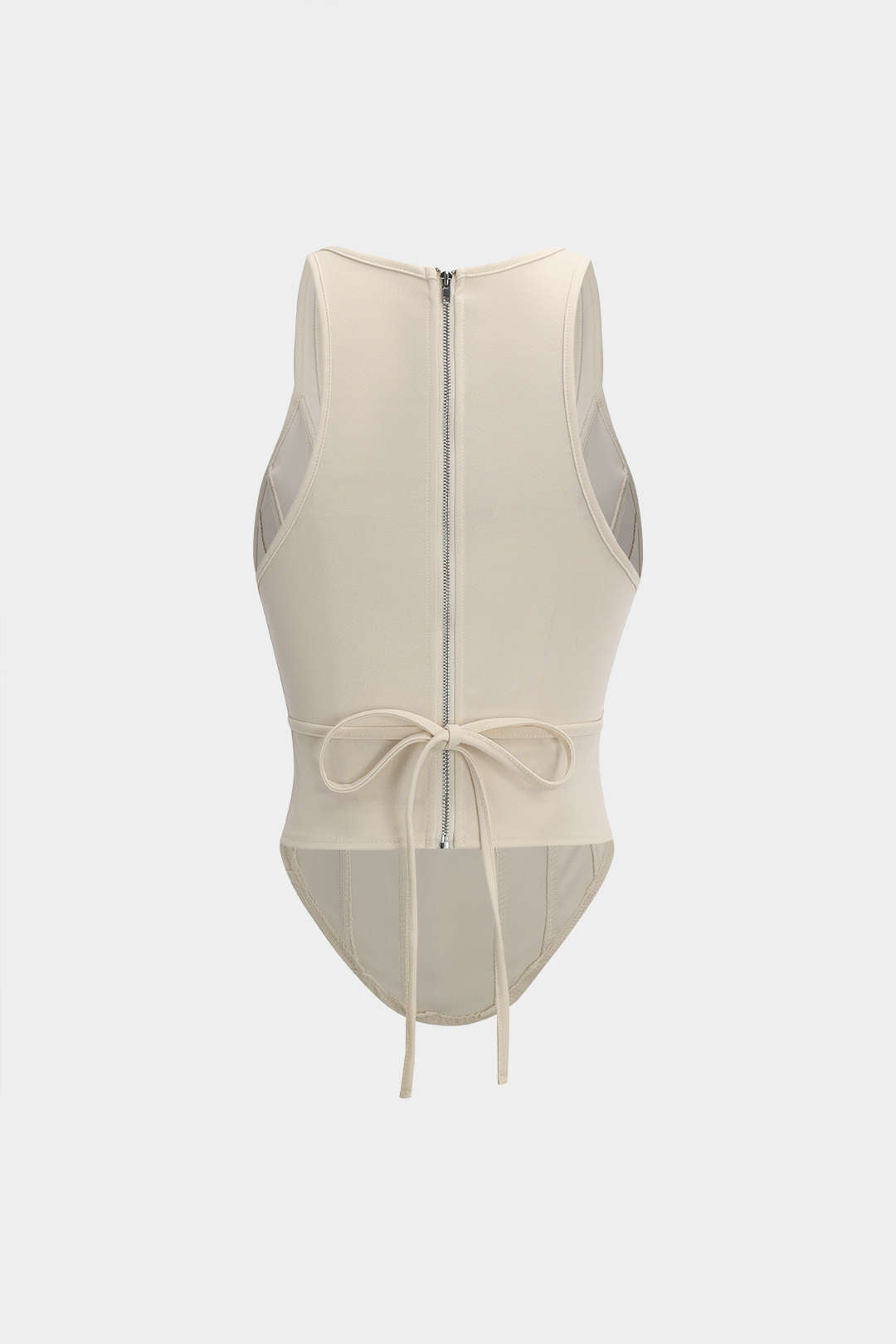 Elevated Semi-Sheer `Corset Top