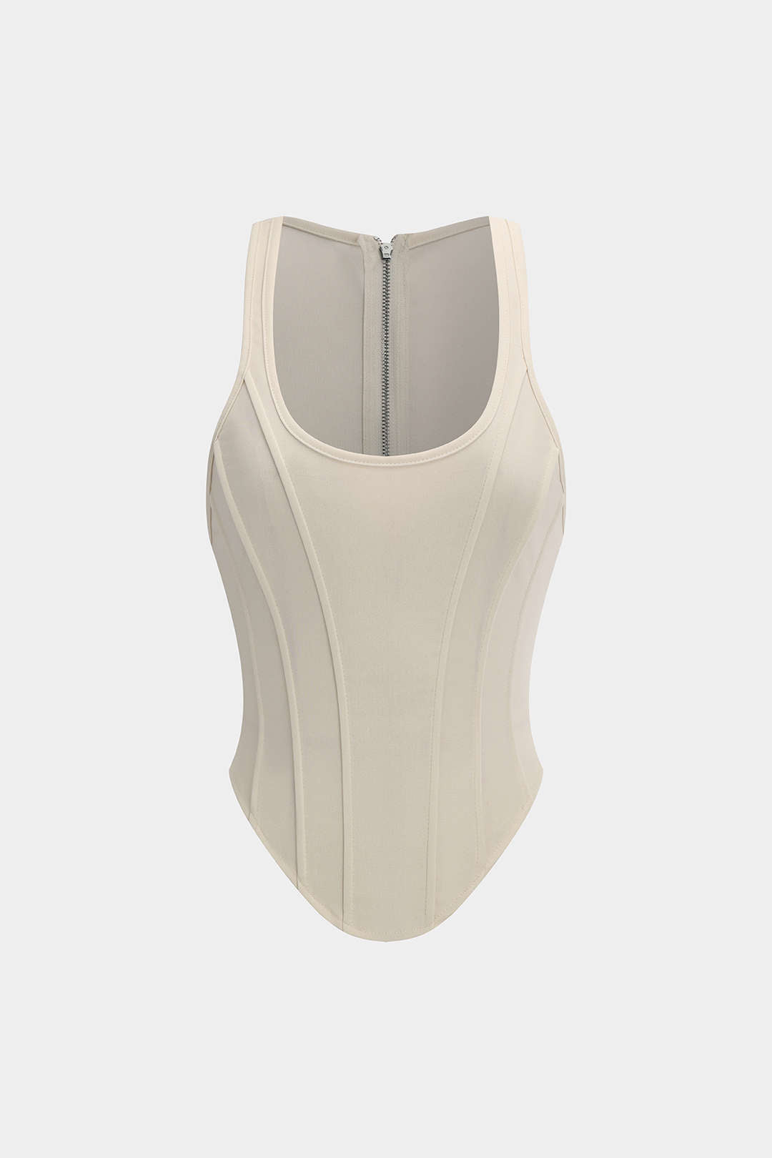 Elevated Semi-Sheer `Corset Top