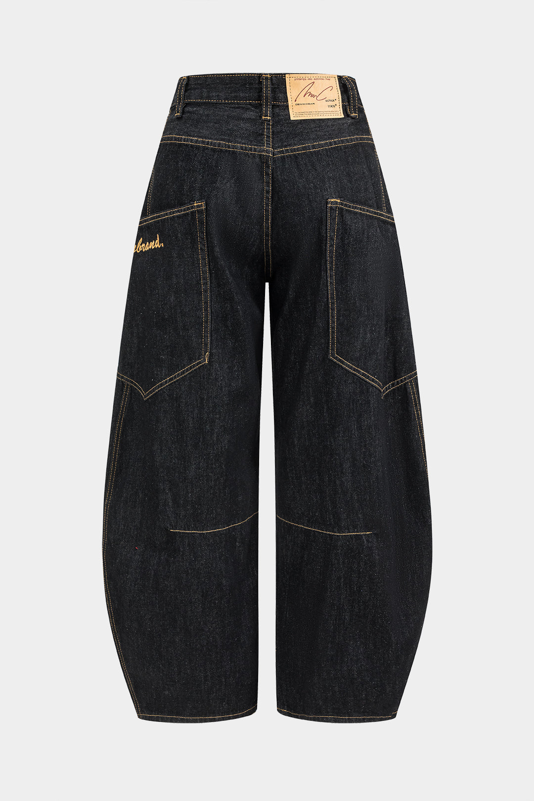 Vintage-Inspired Wide Leg Distressed Denim