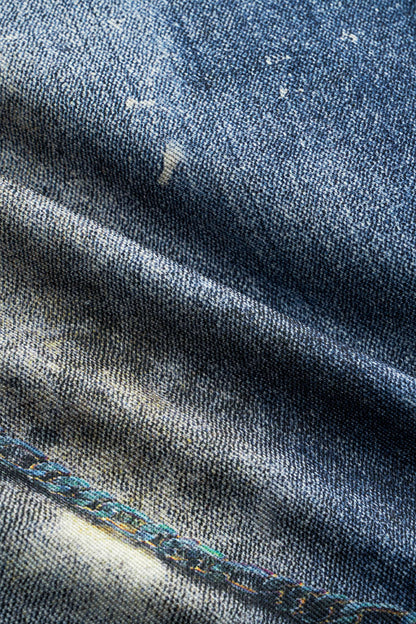 Jay – Hose mit weitem Bein und Farbblock-Knopfdesign