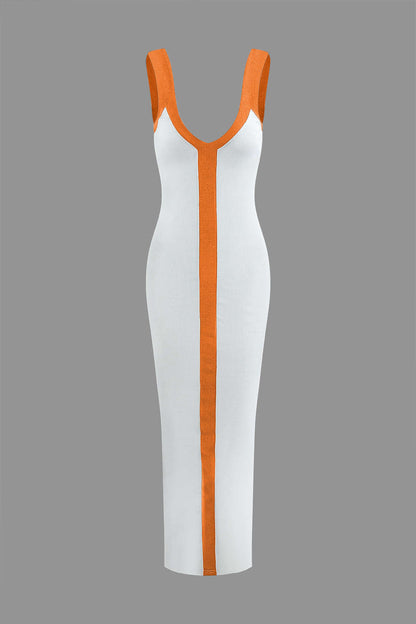 Split Detail Colourblock Dress