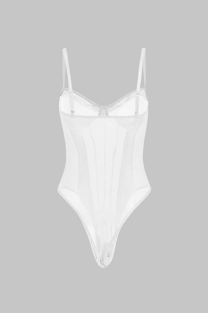 Olivia -Sheer Corset Bodysuit