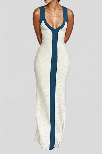 Split Detail Colourblock Dress