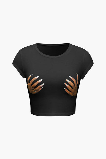 Touch & Go Crop Tee