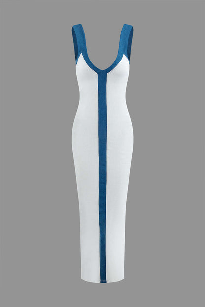 Split Detail Colourblock Dress