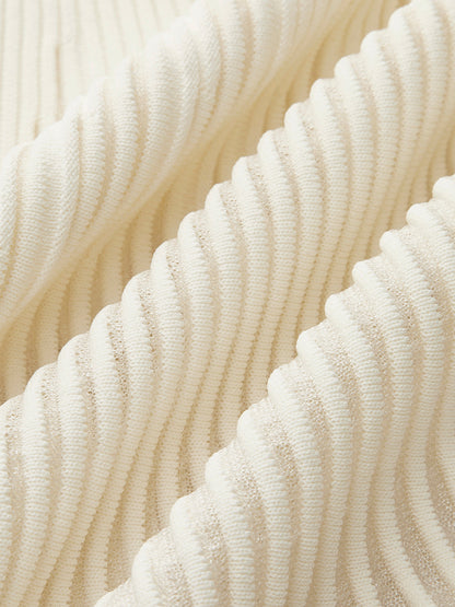 Dana-Pleated Skirt with Mesh Panel Detail