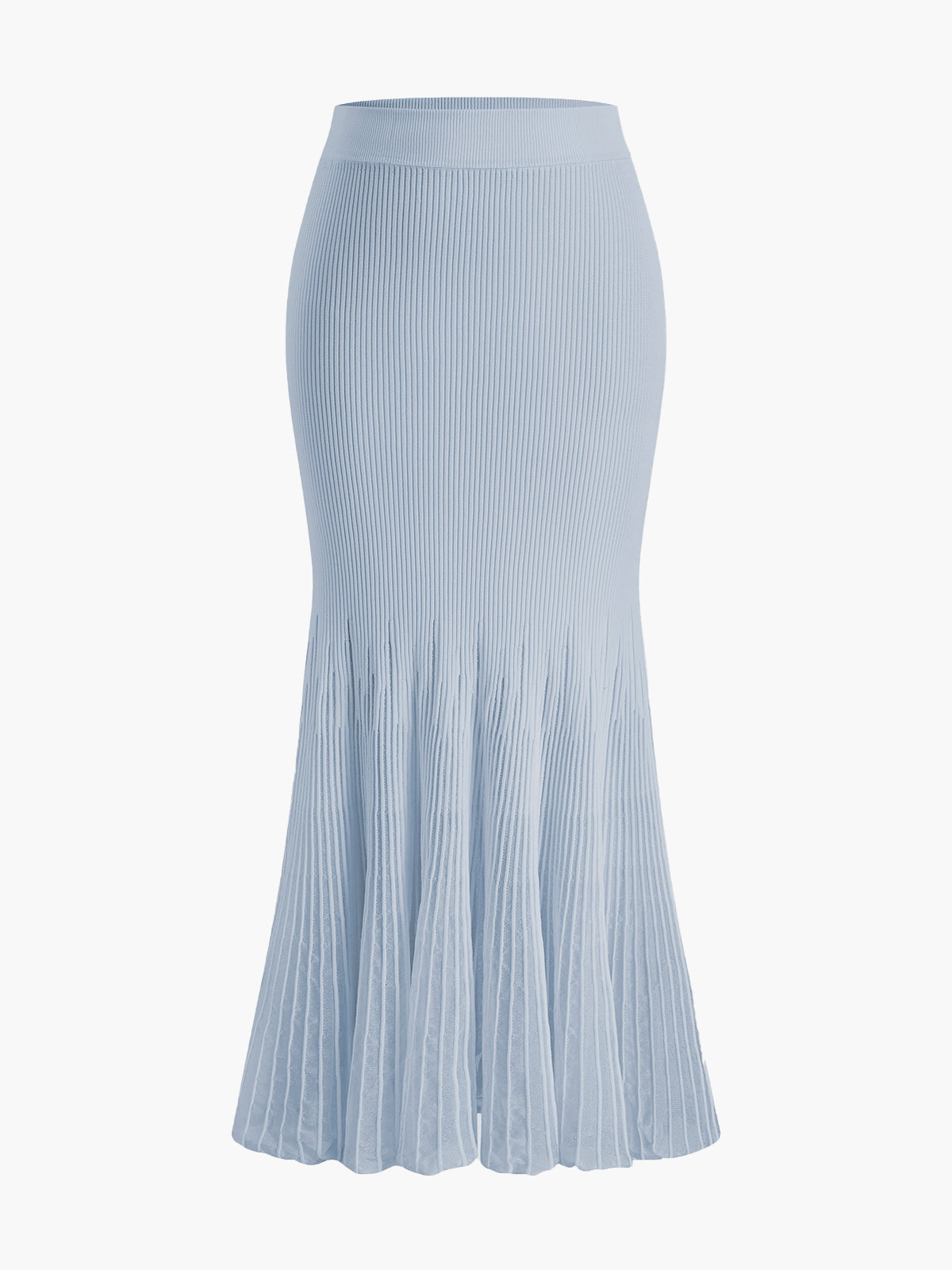Dana-Pleated Skirt with Mesh Panel Detail
