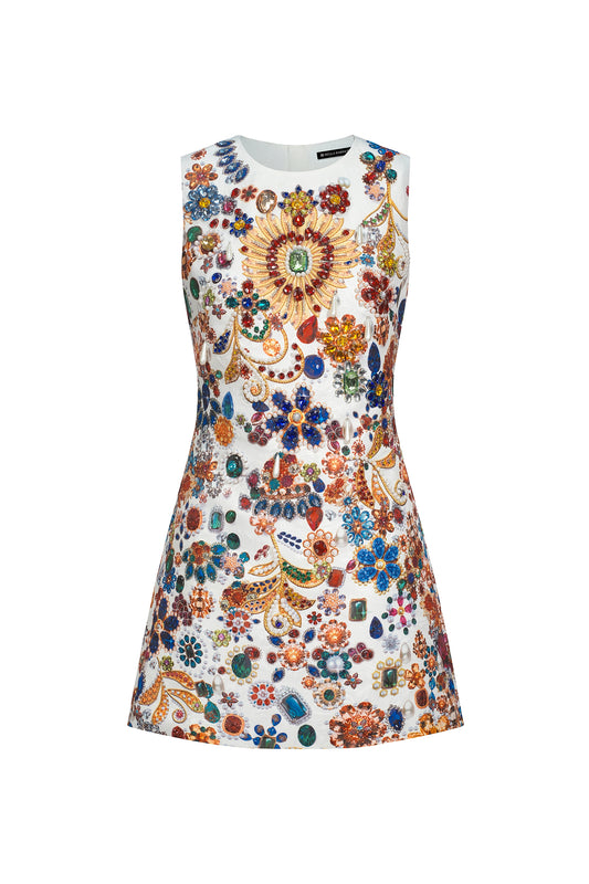 Luxury Crystal Mini Party Dress
