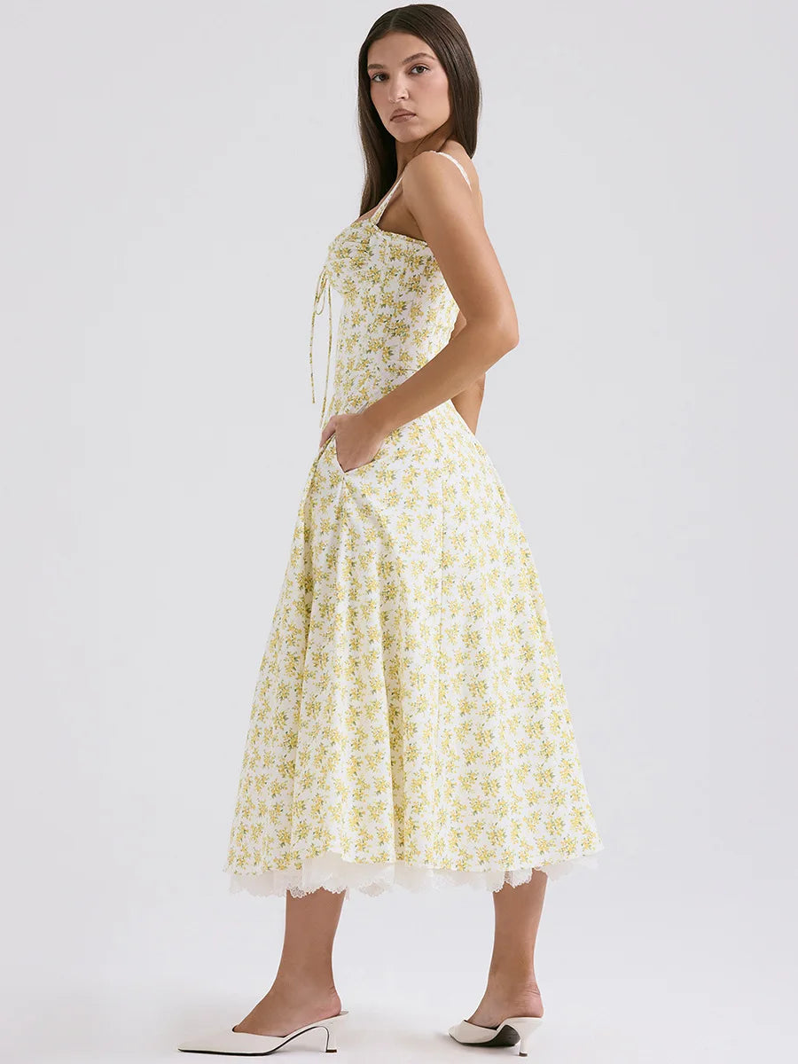 Miyyah- Floral Midi Summer Dress
