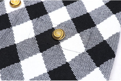 Camille Plaid Halter Knit Dress