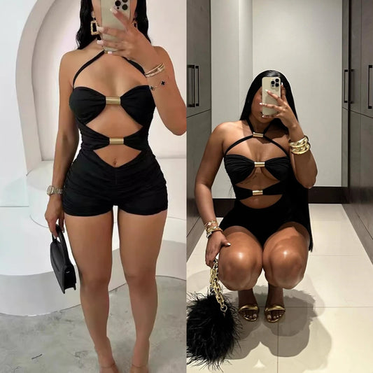 Muse-Sculpting Halter Jumpsuit