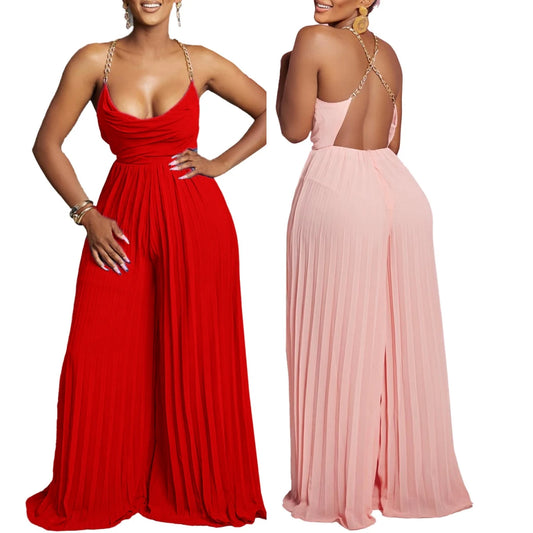 Summer- Full-Length Halter Jumpsuit