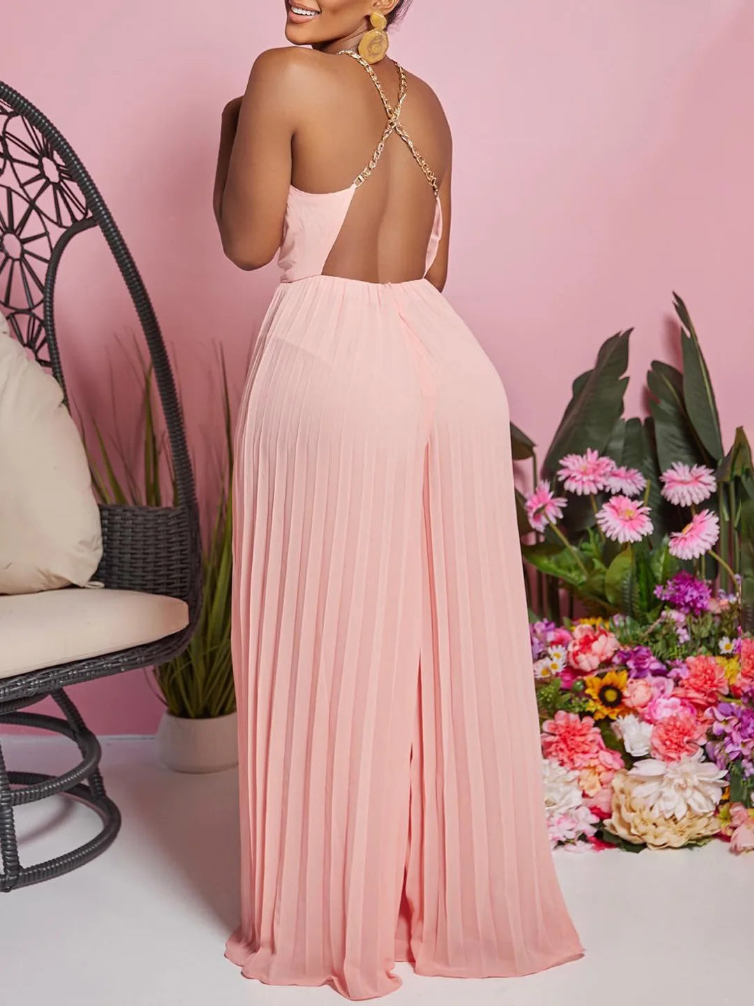 Summer- Full-Length Halter Jumpsuit