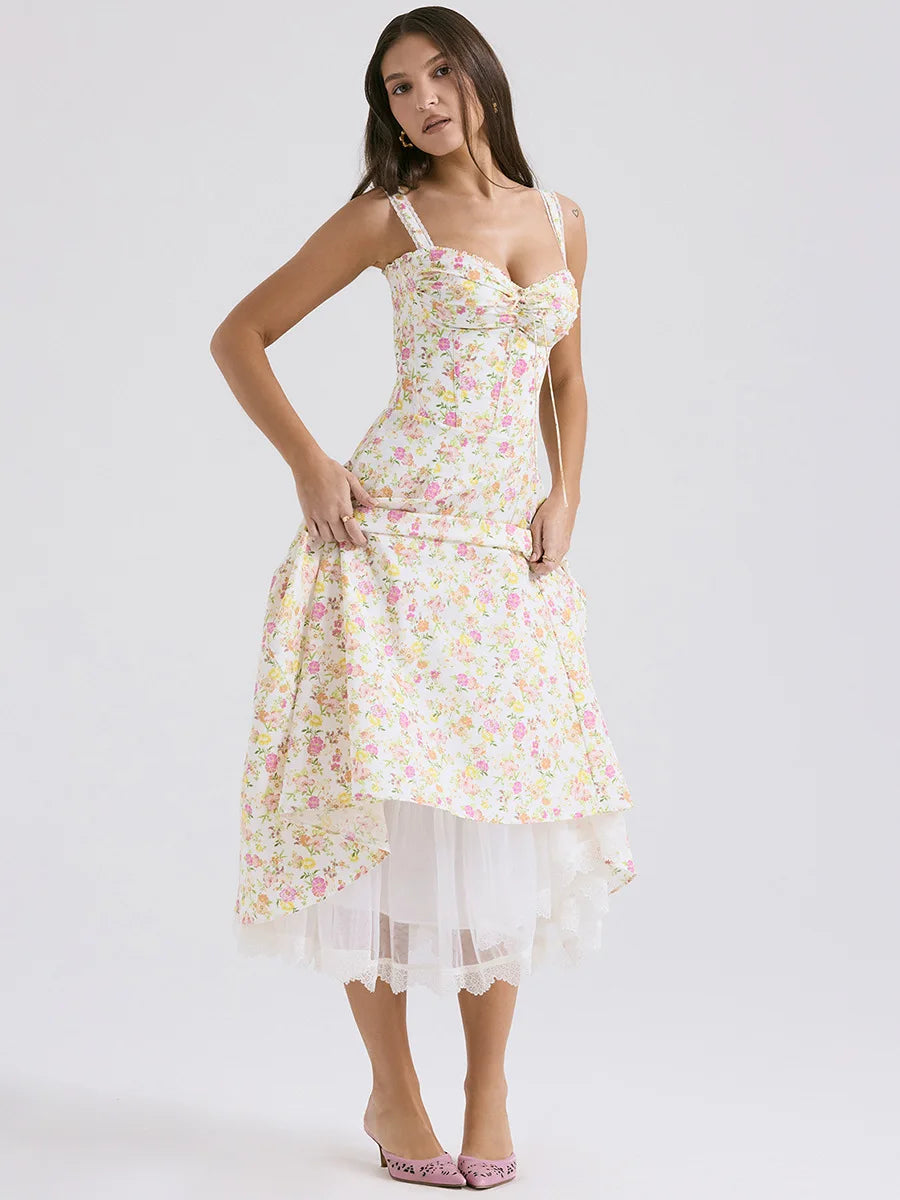 Miyyah- Floral Midi Summer Dress