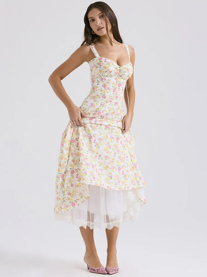 Miyyah- Floral Midi Summer Dress