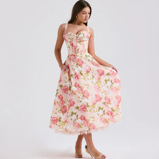 Miyyah- Floral Midi Summer Dress