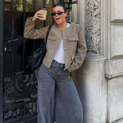 Lilly – Kurzjacke mit langen Ärmeln