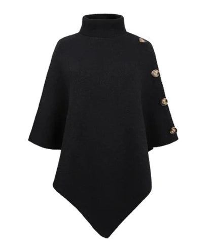 Vivian - Übergroßer Strick-Poncho-Pullover