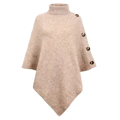 Vivian - Übergroßer Strick-Poncho-Pullover