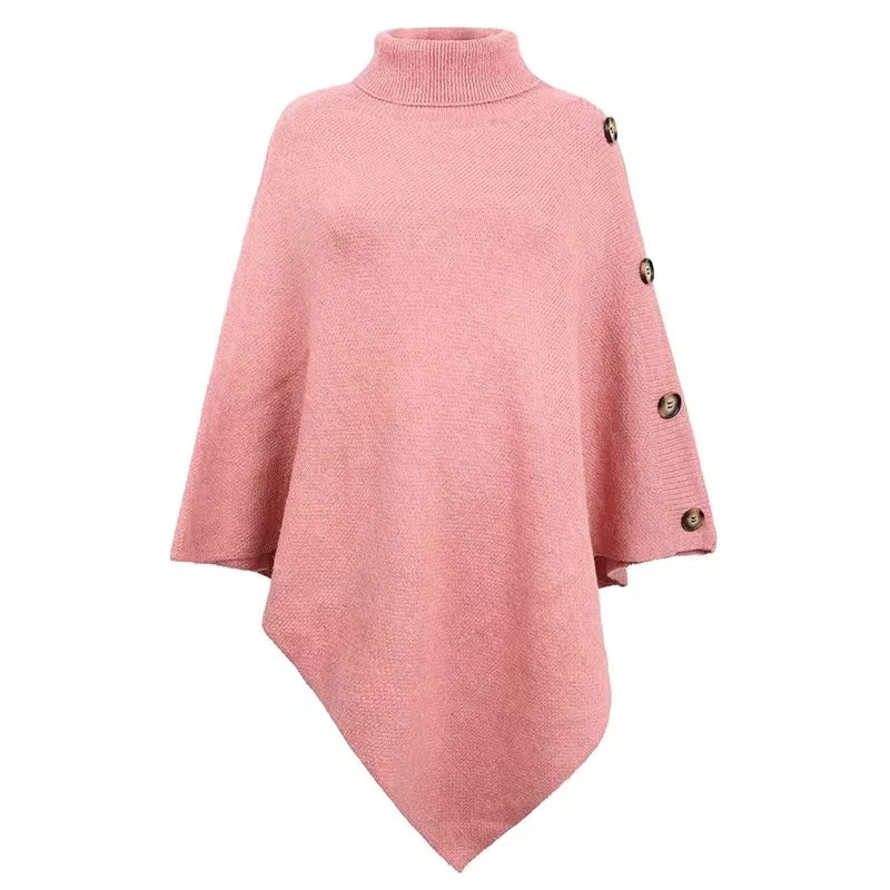 Vivian - Übergroßer Strick-Poncho-Pullover