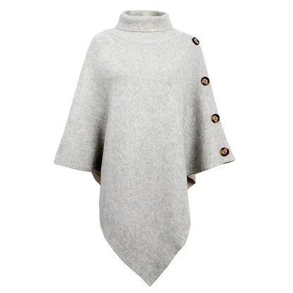Vivian - Übergroßer Strick-Poncho-Pullover
