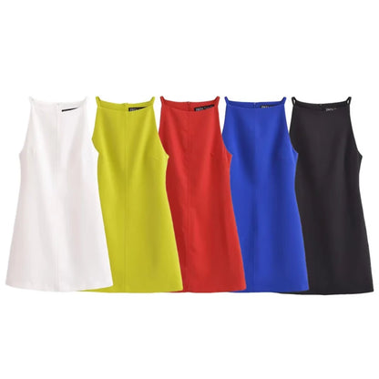 Ärmelloses, figurbetontes Minikleid „Viola“ 