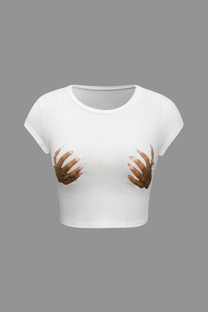 Touch & Go Crop Tee