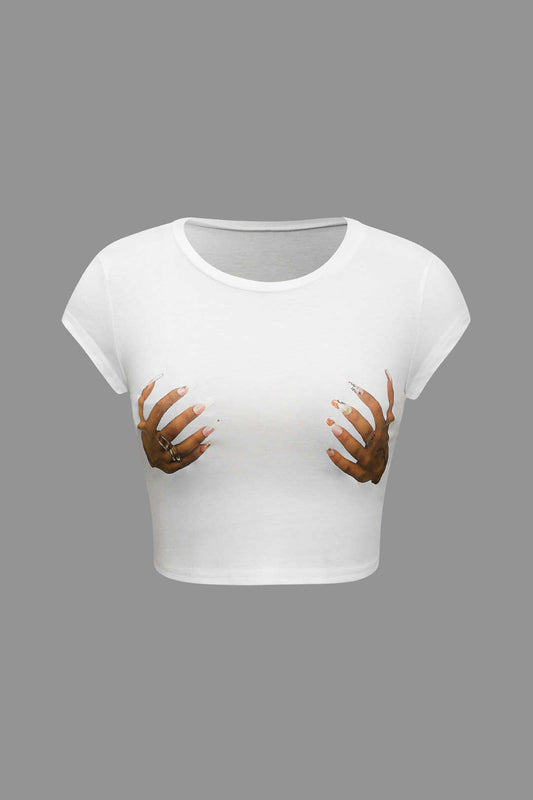 Touch & Go Crop Tee